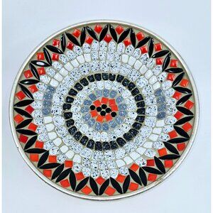 1960s Retro Mosaic console bowl centerpiece